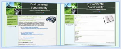 Environmental Website Screenshot